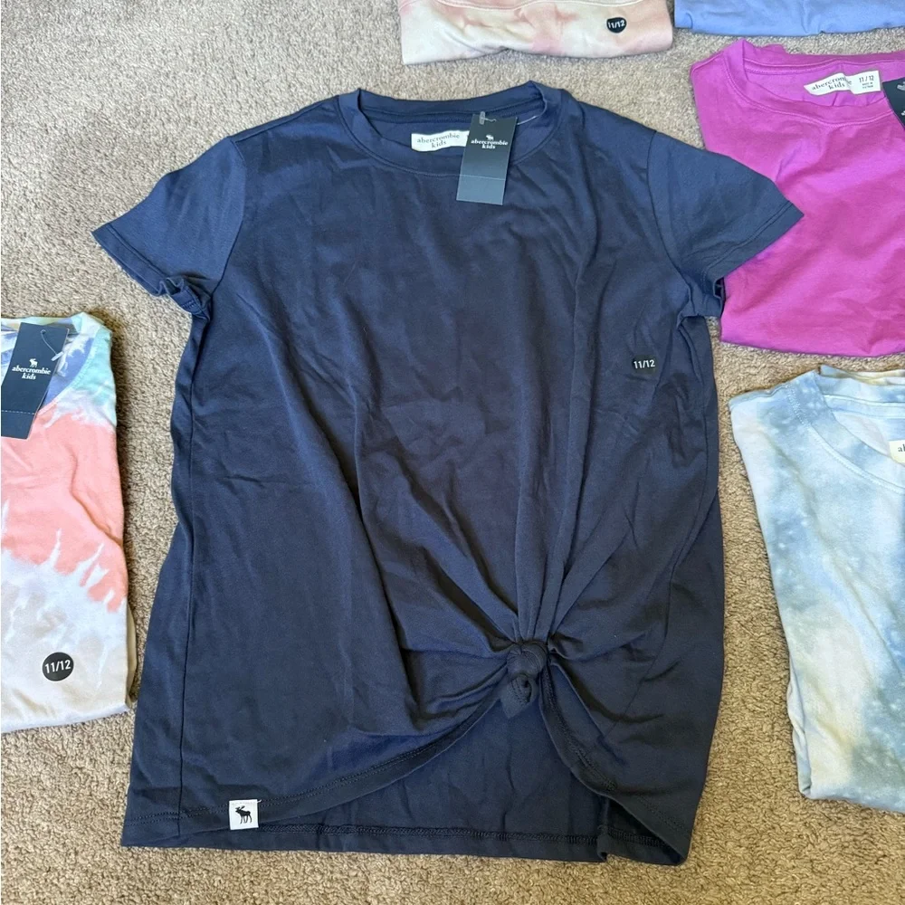 Lot of 6 NWT Abercrombie & Fitch Tie-Dye and Solid T-Shirts - Picture 7 of 9